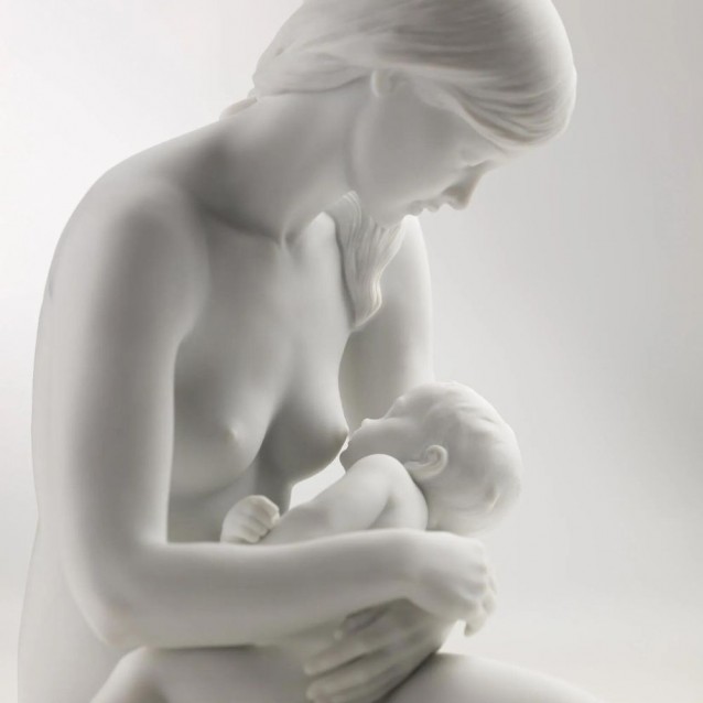 Sculptura din portelan A Nurturing Bond Mother by Ernest Massuet - LLADRO