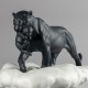 Sculptura din portelan, Pantera neagra cu pui by Ernest Massuet - LLADRO