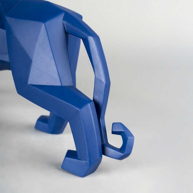 Sculptura din portelan, Pantera albastra, Origami by Dept. Decoración - LLADRO