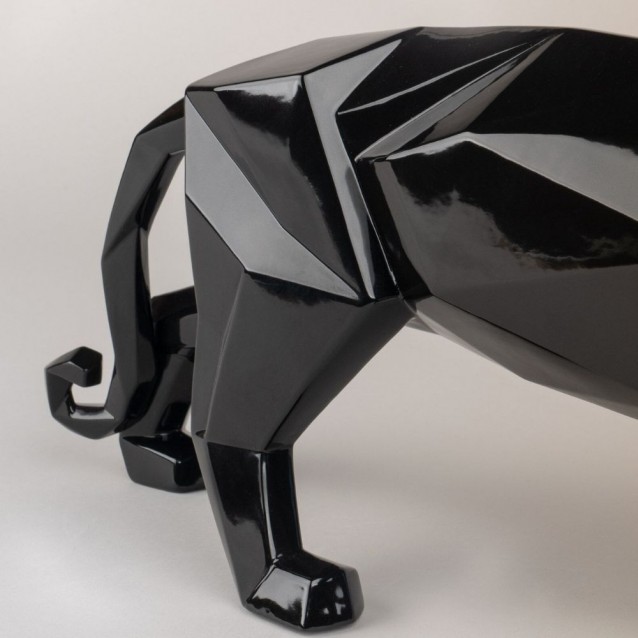 Sculptura din portelan, Pantera neagra, Origami by Dept. Decoración - LLADRO