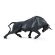Sculptura din portelan negru mat, Bull, Origami - LLADRO