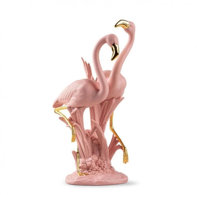 Sculptura din portelan, Pink Flamingos by Marco Antonio Noguerón - LLADRO