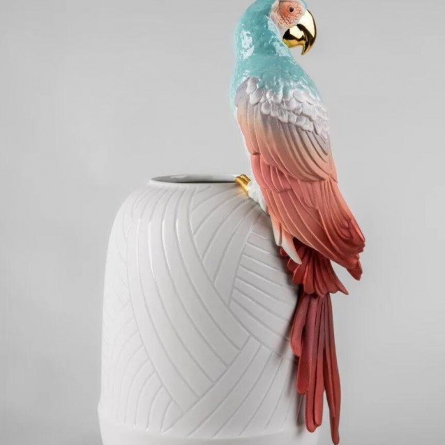 Vaza decorativa din portelan, Macaw by Dept. Diseño y Decoración - LLADRO