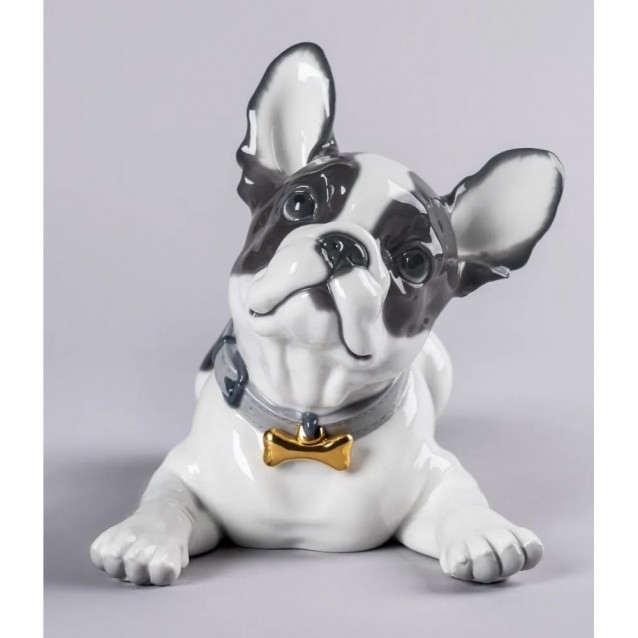 Figurina din portelan, French Bulldog with Macarons by Raul Rubio - LLADRO