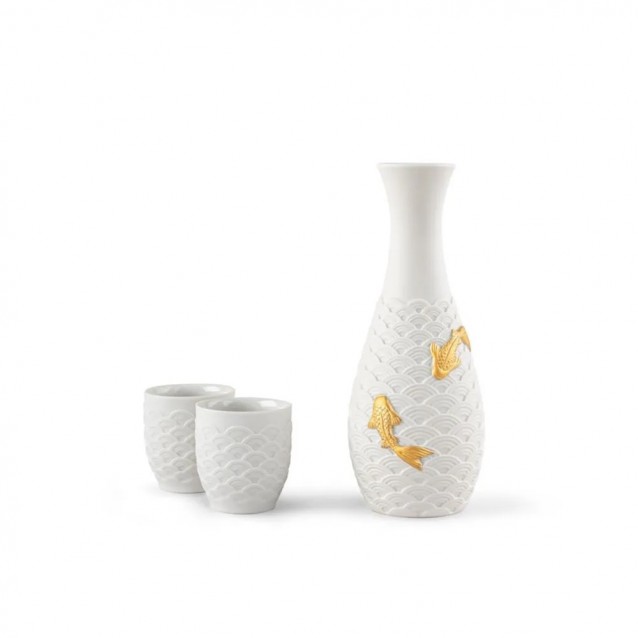 Set sake din portelan, Koi by Dept. Diseño y Decoración - LLADRO