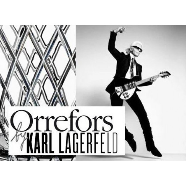 Bol decorativ din cristal, colectia Karl Lagerfeld - ORREFORS