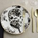 Farfurie pentru cina, alb-negru, Cilla Marea Pattern 5 by Pietro Sedda - ROSENTHAL