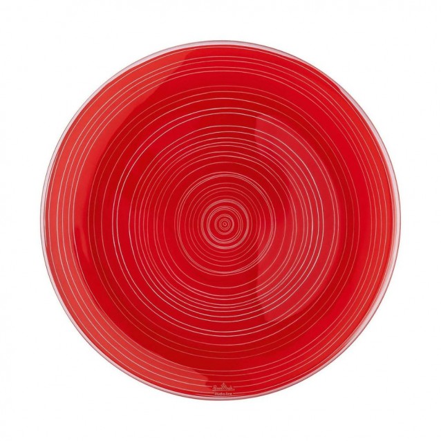 Farfurie pentru cina, rosu, TAC Gropius Stripes 2.0 by Walter Gropius - ROSENTHAL