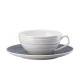 Ceasca pentru ceai si farfurie, TAC Gropius Stripes 2.0 by Walter Gropius - ROSENTHAL
