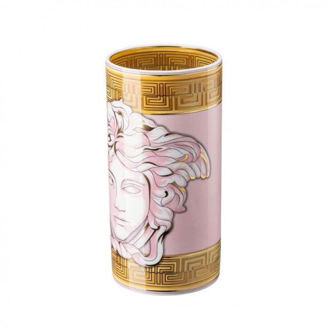 Vaza din portelan, 24 cm, Medusa Amplified Pink Coin - VERSACE