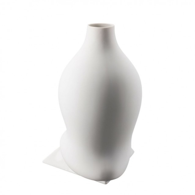 Vaza din portelan, 28 cm, Sirop white matt by Cédric Ragot - ROSENTHAL