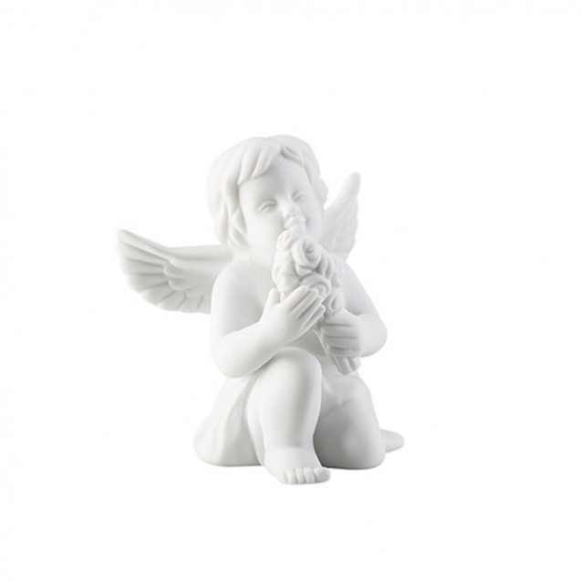 Figurina din portelan, inger cu flori, 6.3 cm, Angels - ROSENTHAL