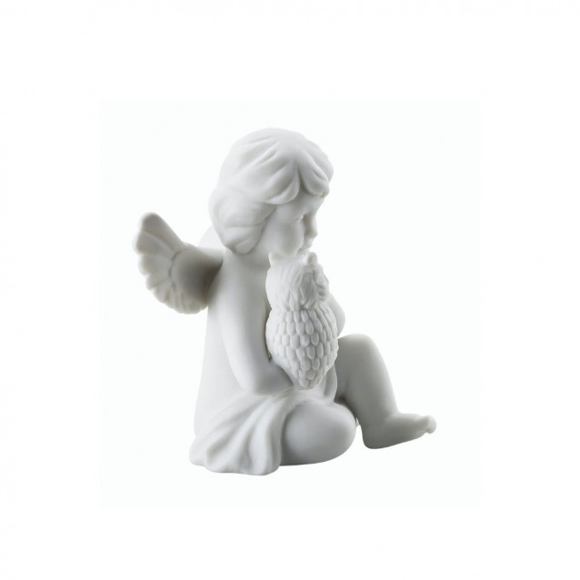 Figurina din portelan, inger cu bufnita, 6 cm, Angels - ROSENTHAL
