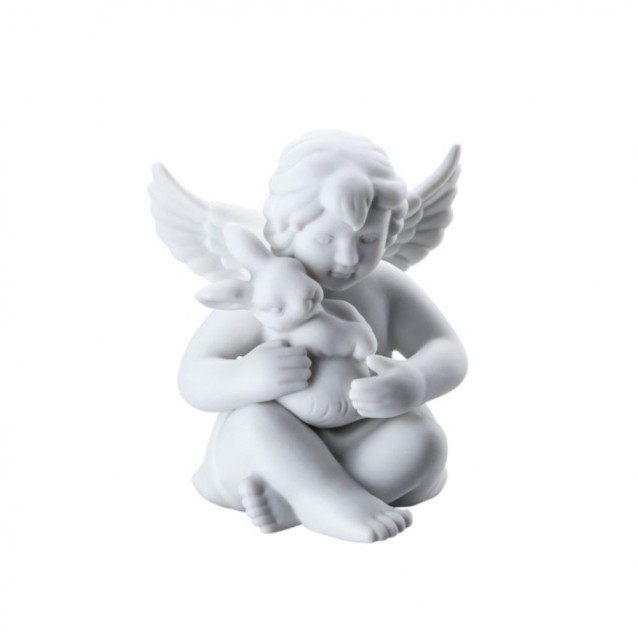 Figurina din portelan, inger cu iepure, 6 cm, Angels - ROSENTHAL