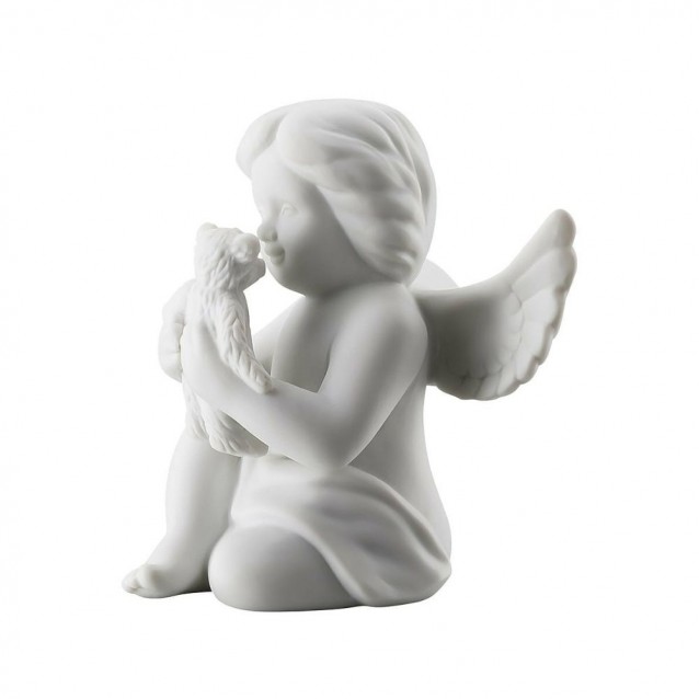 Figurina din portelan, inger cu ursulet, 10 cm, Angels - ROSENTHAL