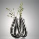 Vaza din sticla borosilicata, 22 cm, Triu Silber by Jan Padrnos - ROSENTHAL