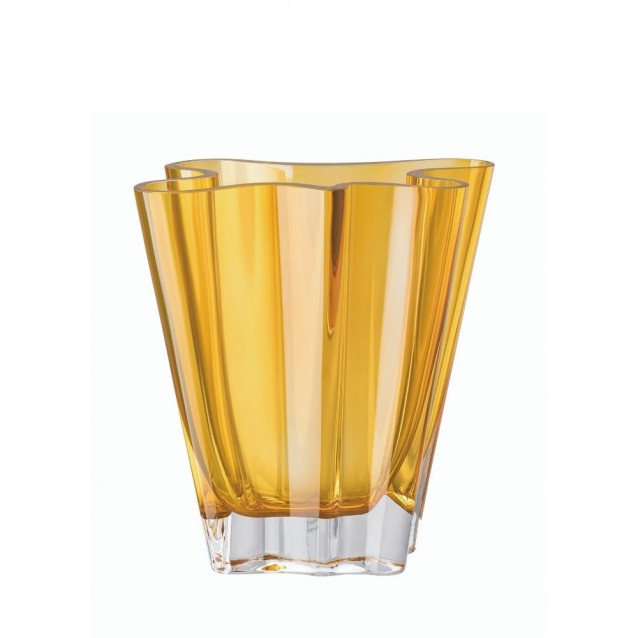 Vaza din sticla, 20 cm, Flux Amber by Harry Paul - ROSENTHAL
