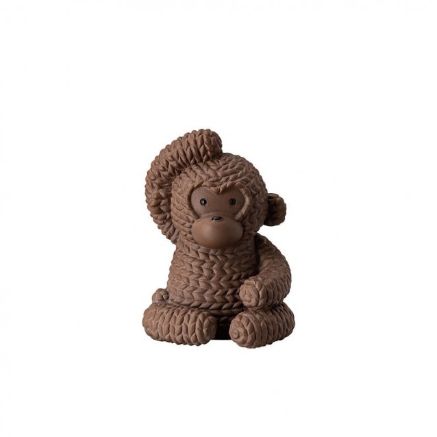 Maimuta Gordon din portelan, maro, 6.5 cm, Pets - ROSENTHAL