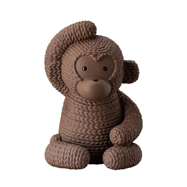 Maimuta Gordon din portelan, maro, 11.5 cm, Pets - ROSENTHAL