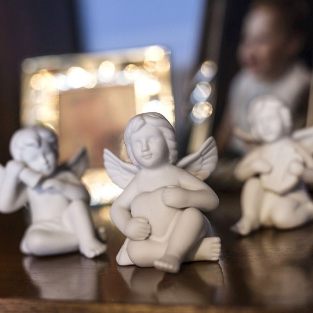 Figurina din portelan, inger cu inima, 6.5 cm, Angels - ROSENTHAL
