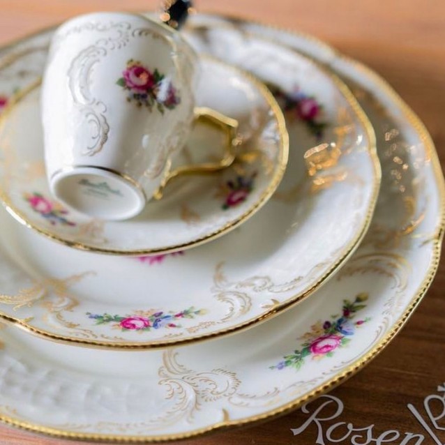 Ceasca pentru ceai si farfurie, Sanssouci Diplomat - ROSENTHAL