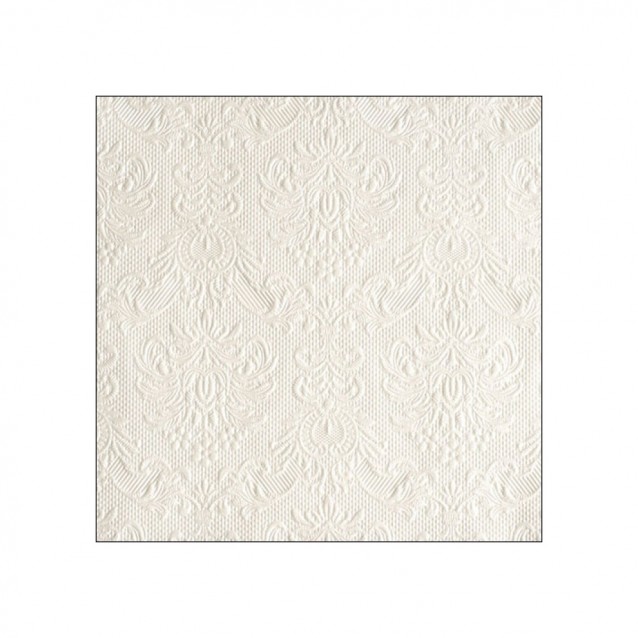 Servetele de masa, 20 buc, 33 x 33 cm, Elegance Pearl White, SIMONA's Specials