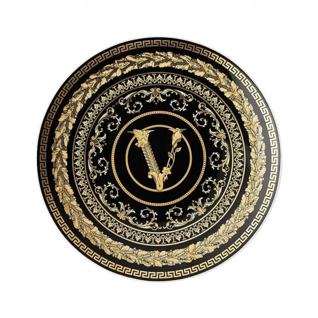 Farfurie bread and butter, Virtus Gala Black - VERSACE