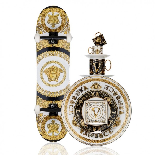 Farfurie Bread and butter, Virtus Gala White - VERSACE