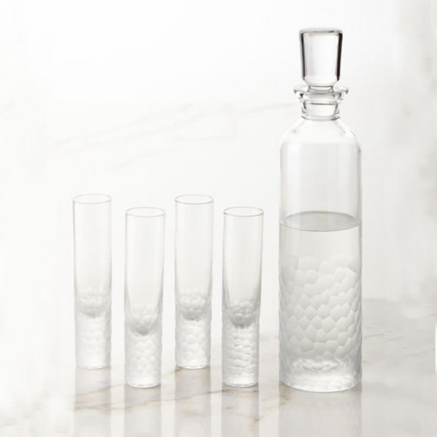 Set vodka - Decantor si 4 pahare, Artic by Stephen Jones - VISTA ALEGRE
