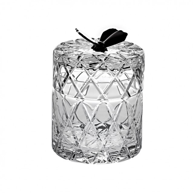 Cutie cilindrica din cristal, Papillon Noir - VISTA ALEGRE
