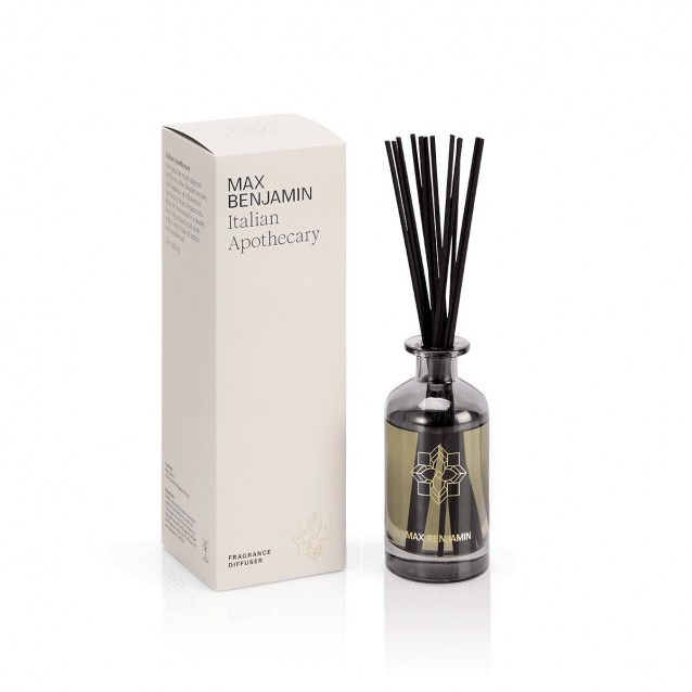 Difuzor esenta parfumata cu betisoare, 150 ml, Italian Apothecary, Classic - MAX BENJAMIN