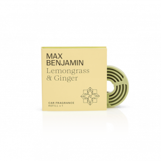 Rezerva pentru aromatizator de masina, Lemongrass Ginger , colectia Car Fragrance- MAX BENJAMIN
